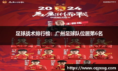 足球战术排行榜：广州足球队位居第6名