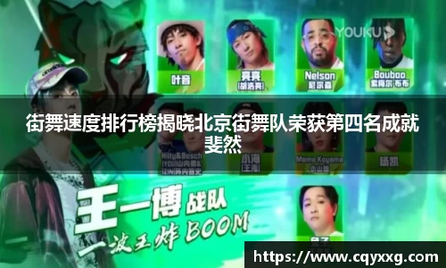 街舞速度排行榜揭晓北京街舞队荣获第四名成就斐然