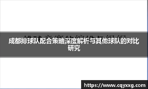 成都排球队配合策略深度解析与其他球队的对比研究