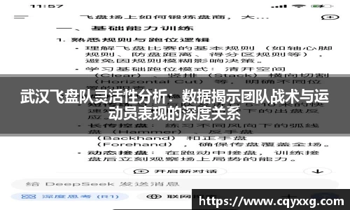 武汉飞盘队灵活性分析：数据揭示团队战术与运动员表现的深度关系